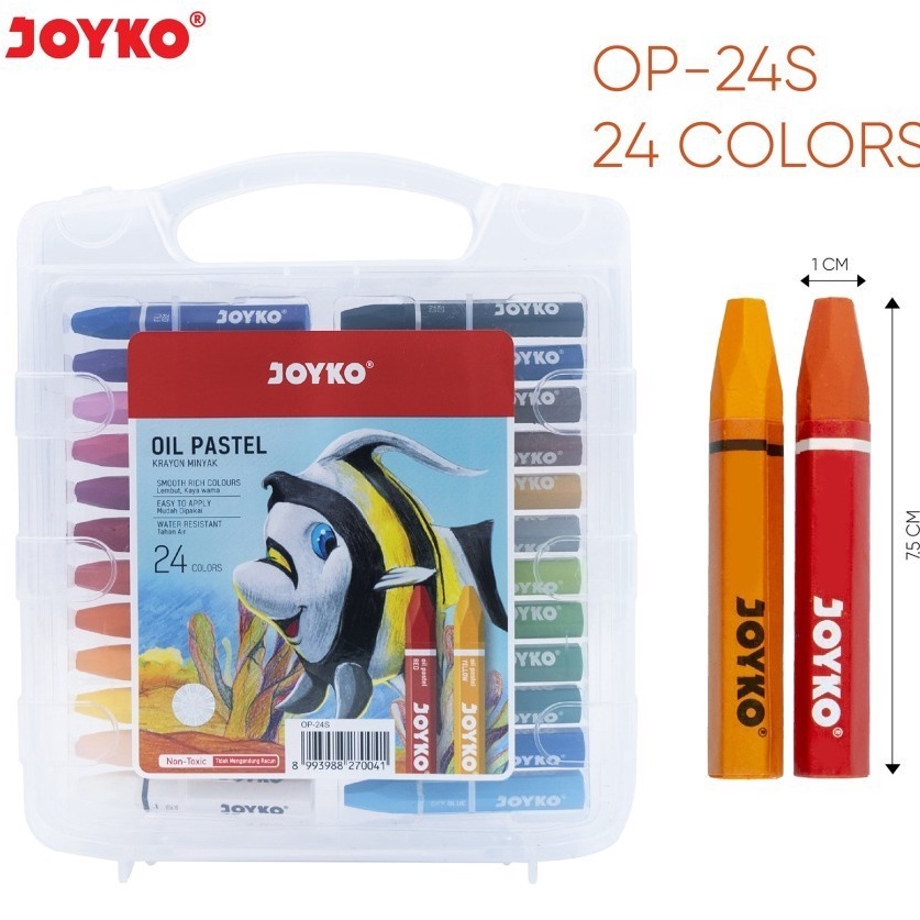 

Ready GROSIR Crayon JOYKO 24 Warna/Krayon Murah JOYKO 24Warna/Oil Pastels JOYKO