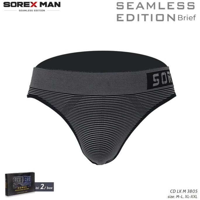 Best Seller Isi 2Pcs - Sorex Sport Cd Seamless Edition Men Anti Nyeplak Cd 3805 Pengiriman Cepat