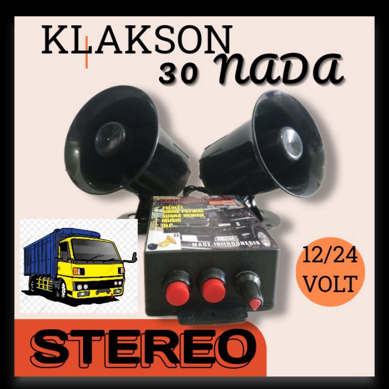 MENARIK klakson telolet 12 volt 24 volt elektronik klakson mobil motor