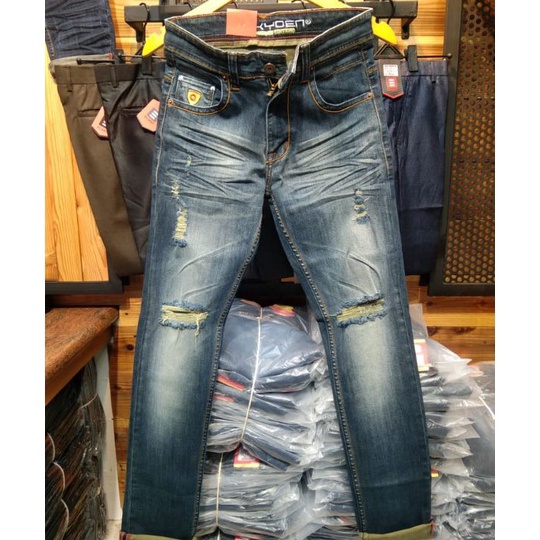 ➣✷✮ harga promo///celana jeans pria sobek terlaris///celana jeans pria sobek tambal /celana jeans ri