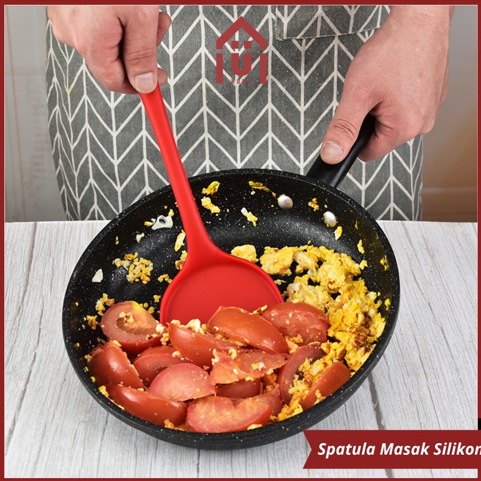Promo UNISO - SUTIL SPATULA SODET MASAK SILIKON ANTI LENGKET TAHAN PANAS | SUTIL SILICONE | SPATULA 
