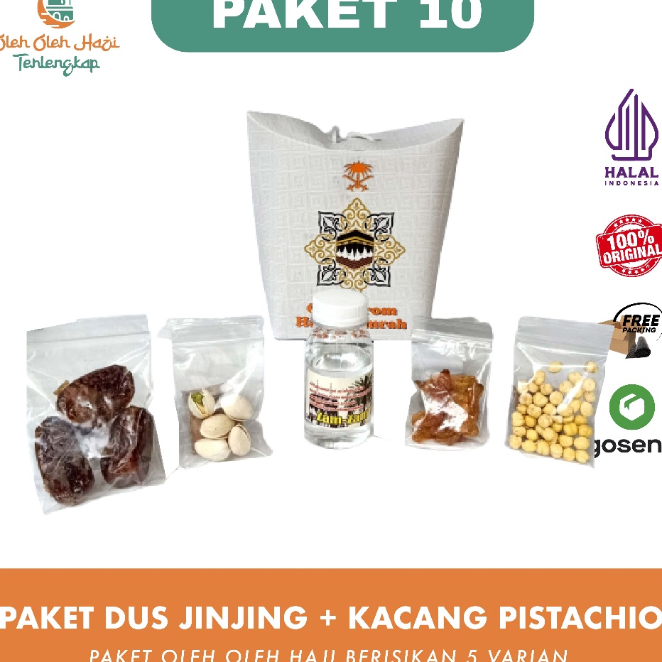 

HJXX4735 (C6369] Paket oleh oleh haji dan umroh air zamzam ori + kacang arab + kacang pistachio