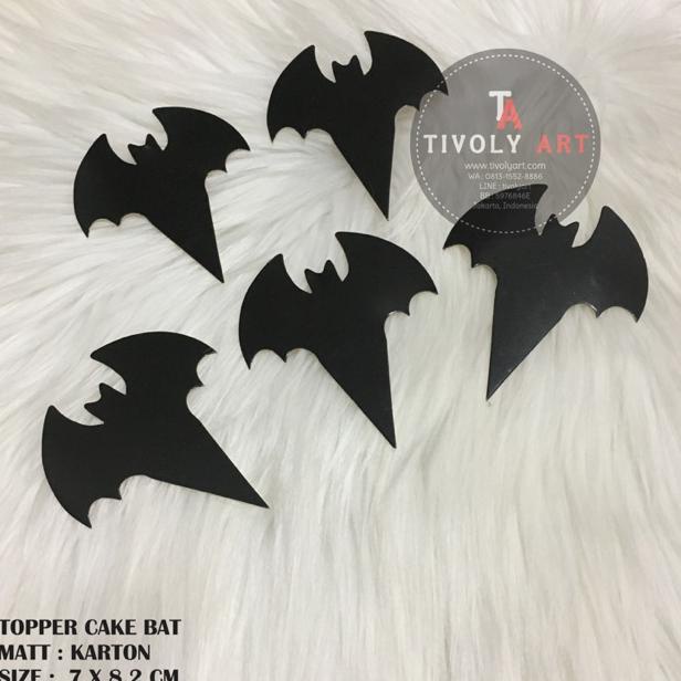 Topper Cake Halloween / Hiasan Kue Halloween / Topper Cake Bat