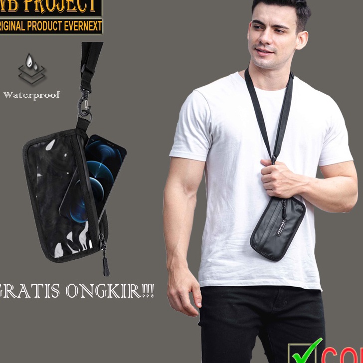 Terlaku. TAS SLING PHONE HP PRIA WATERPROOF SLING POUCH HANDPHONE TAS SLINGBAG HP TAS SELEMPANG HP P