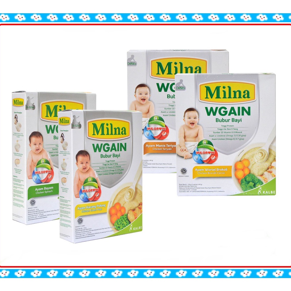 CFTX8689 [PROMO SALE] Milna Wgain 6+ 8+ / Bubur Bayi 6-12 Bulan / Bubur Bayi 8-12 Bulan