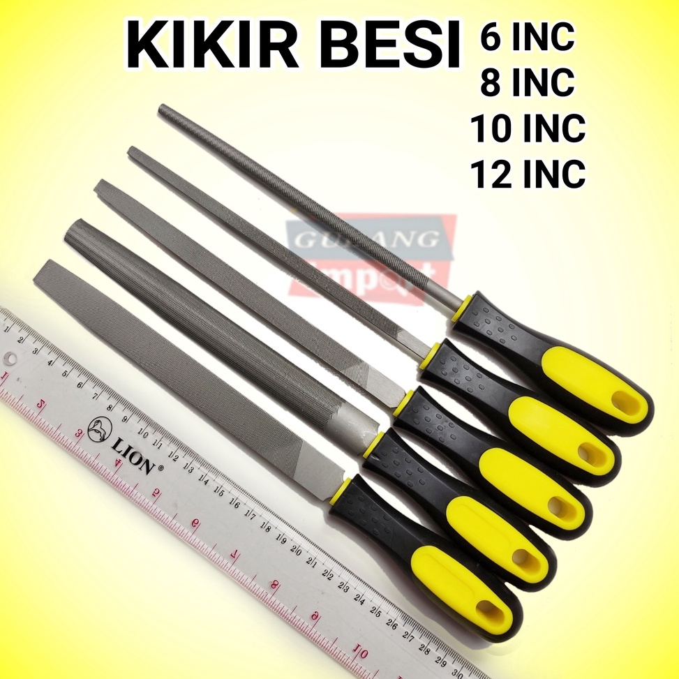 ' lJ KIKIR BESI 6 8 10 12 INCH INC ❉ ☠