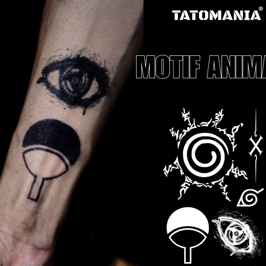 ➾❈❁ TATOMANIA-Tato semi permanen Motif Animasi Naruto One Piece Bonten anti air Murah Banget