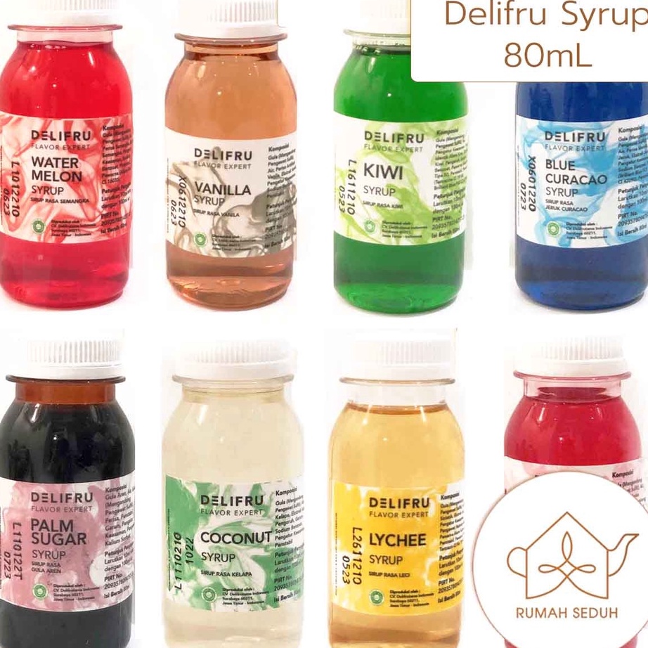

Murah Banget 80mL Sirup Delifru Semua Rasa - Delifru Syrup Mini Trial Size - Hazelnut, Caramel, Vanila, Sakura, Cotton Candy, Calamansi Terlaris