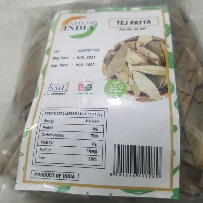 

Buruan serbu] TEJ PATTA (India Bay Leaf / Biryani leaf) TASTE OF INDIA 50g