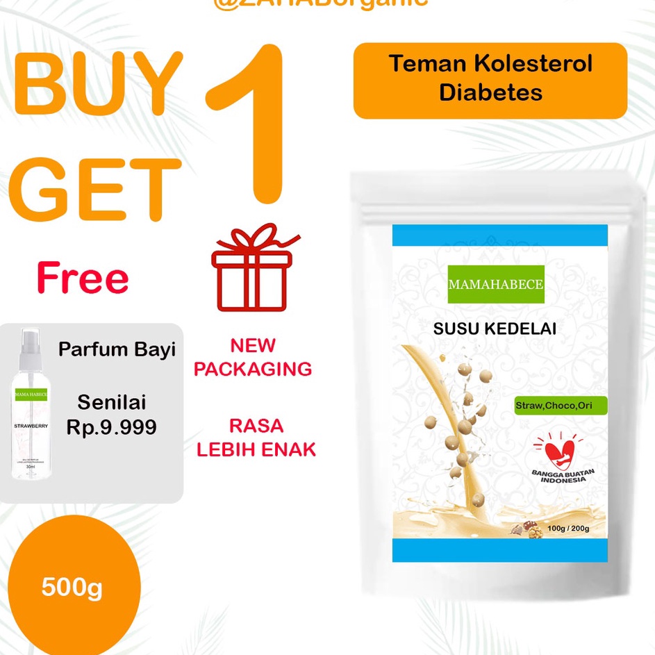 

Grosir Susu Kedelai Susu Kedelai Bubuk Susu Kedelai Protein Susu Kedelai Murni Diet Mamahabece (500g) ★★★★★