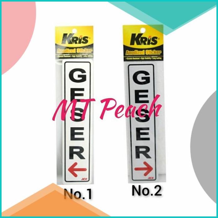 

KRIS STIKER GESER KANAN l GESER KIRI SIGN LABEL ANODIZED STICKER 20JVLZ3 parts
