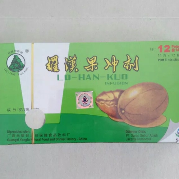 

➷➷✻✫ Lo Han Kuo Infusion Isi 12 Potong Kirim Langsung