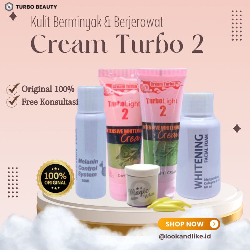 Cream Turbo 1 / 2 /Men/ Lama dan BPOM Original - Reseller