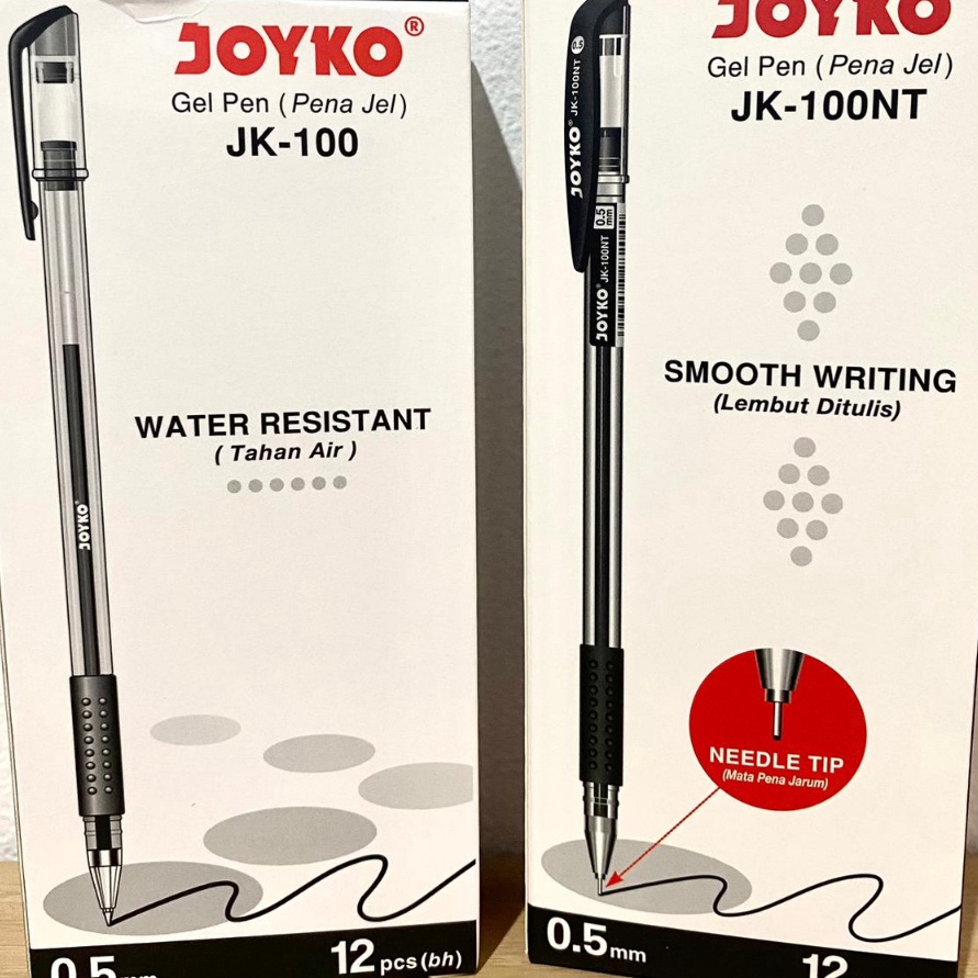 

RLVV5045 【Penjualan Terbaik】COD PULPEN GEL JOYKO JK-100 & JK-100NT - 1 Pack (12 pulpen)