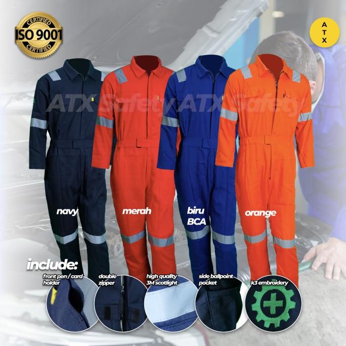 Wearpack Terusan ATX / Baju Safety Jumpsuit ATX / Wearpak / Werpak
