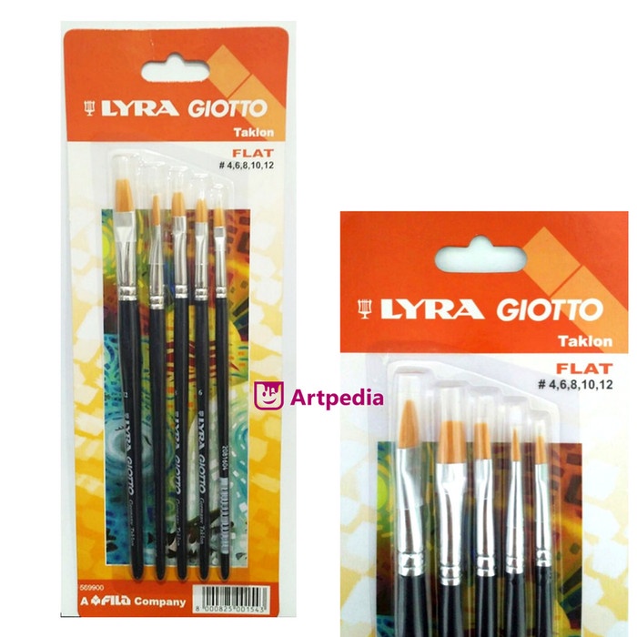 

Lyra Art Brush Set Flat / Kuas Flat Set