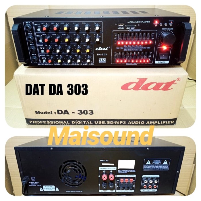 Amplifier Karaoke Dat Da 303 Ampli Dat Da303