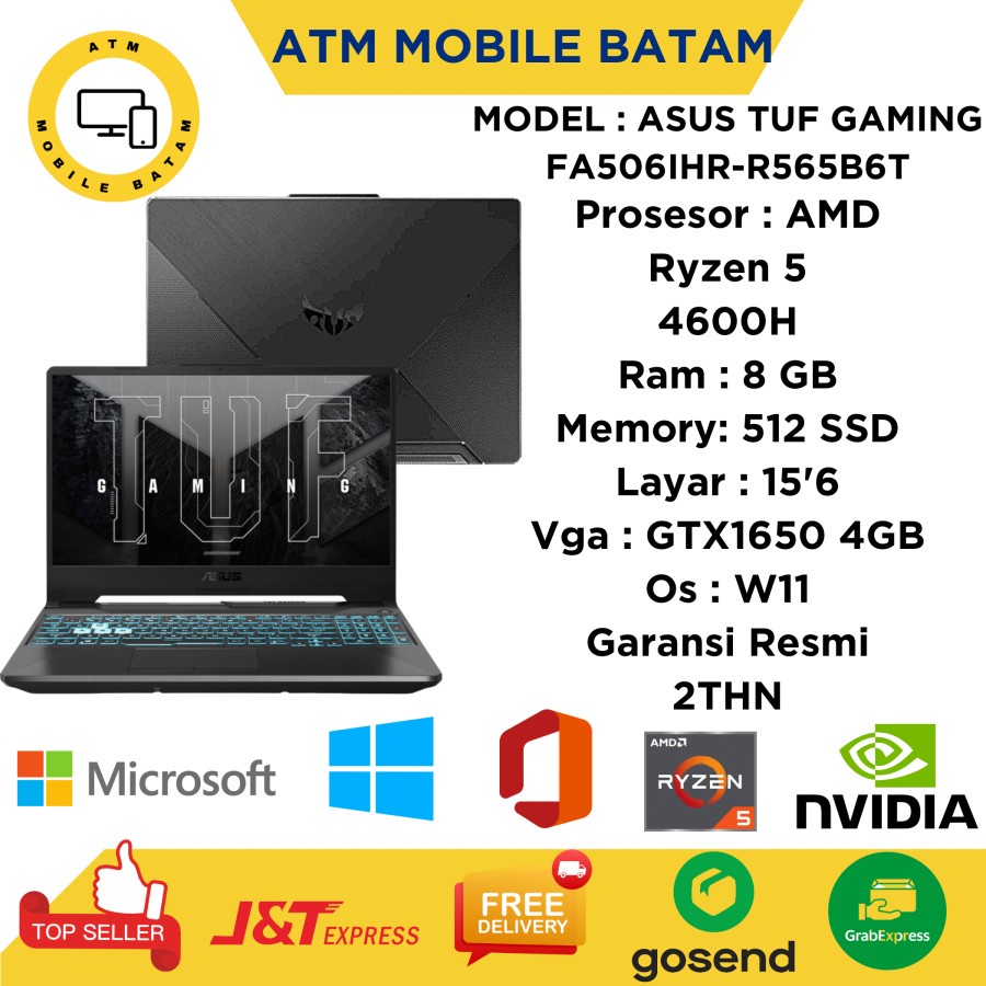 ASUS TUF GAMING FA506IHR RYZEN 5 4600H 8/512GB W11 15,6" GTX1650 4GB