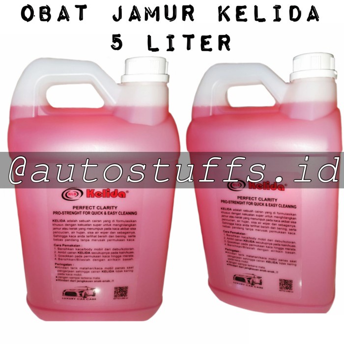 OBAT JAMUR KACA MOBIL KELIDA/ SUPER PEMBERSIH KACA/PEMBERSIH KACA 5L