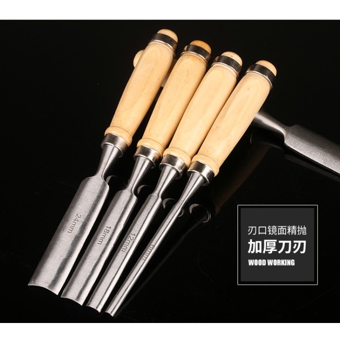 

PAHAT UKIR PREMIUM ALAT PAHAT BAHAN BAJA KUAT SET 4PCS