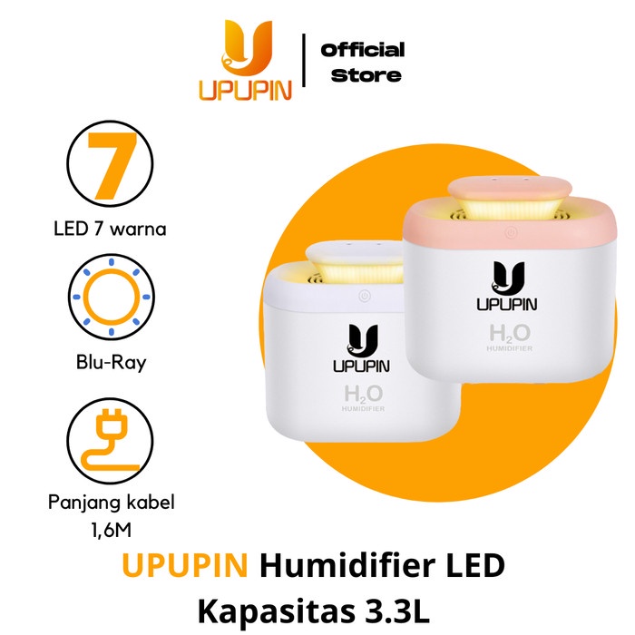 UPUPIN Humidifier Aromatherapi Difuser LED Kapasitas 3.3L