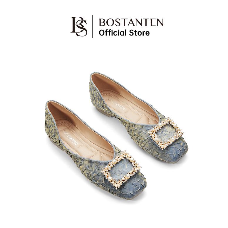 KUALITAS NO 1 BOSTANTEN Sepatu Wanita Flatshoes Pansus Pesta Pernikahan Korea Style READY STOK