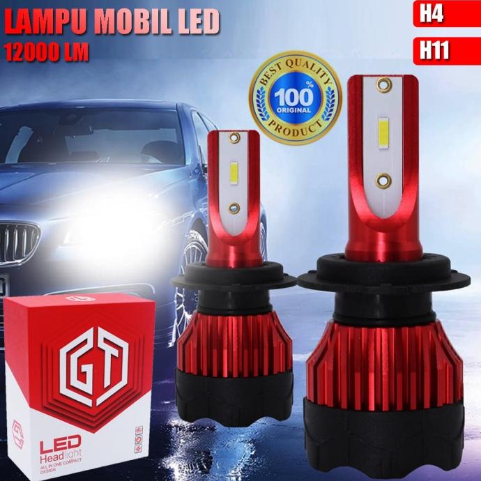 Lampu Mobil Led Zes 12000Lm 55W 6000K H4 H11 12V 2 Pcs