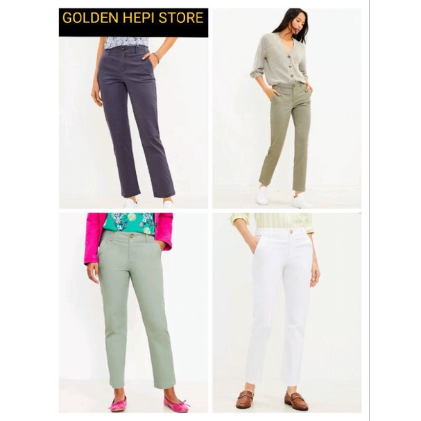 Celana Panjang Chinos Strech L*OFT  Wanita Long Pants