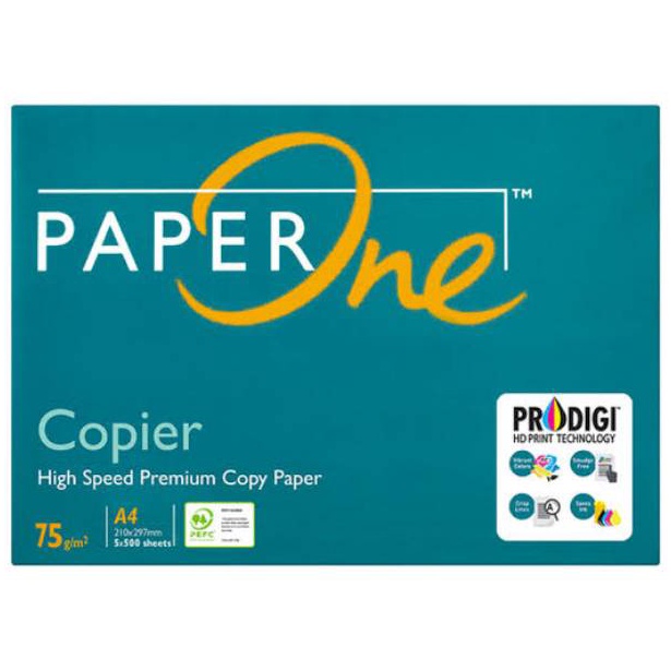 

[PRODUK WWMTM99] Paper One paperone ukuran A4 75Gram Copier - Photocopy paper - HVS ↑Stock Banyak