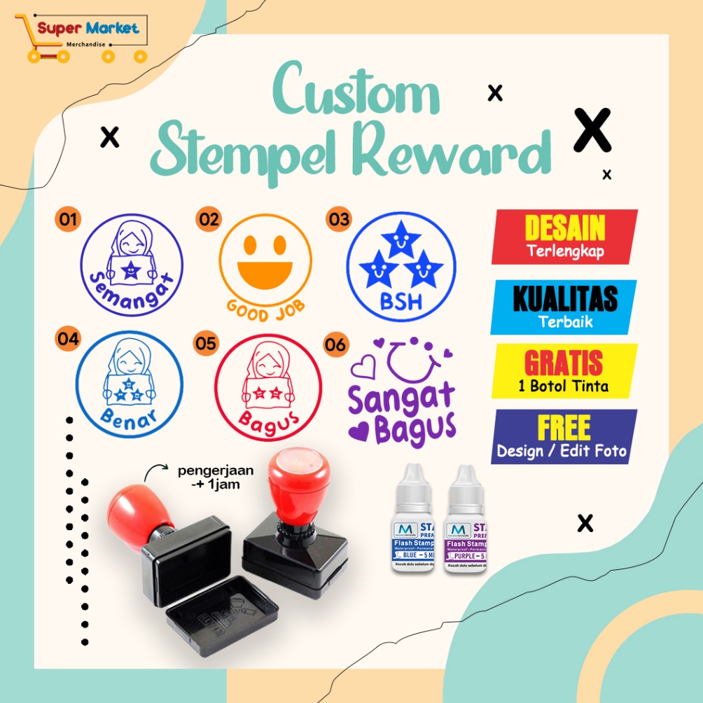 

One and Only CETAK STEMPEL MURAH / STEMPEL NILAI / STEMPEL REWARD / STEMPEL GURU / STEMPEL GURU PAUD / STEMPEL GURU TK / STEMPEL GURU SD / STEMPEL GURU SMP / STEMPEL KOREKSI / STEMPEL CHECKED GURU / STEMPEL NILAI GURU / STEMPEL PENGHARGAAN / STEMPEL BINT