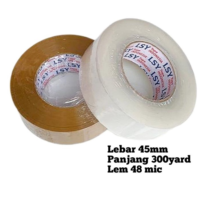 

MTDZ6680 Terlaris lakban bening / coklat jumbo 300yard full KUALITAS DAIMARU tebal 48 micron