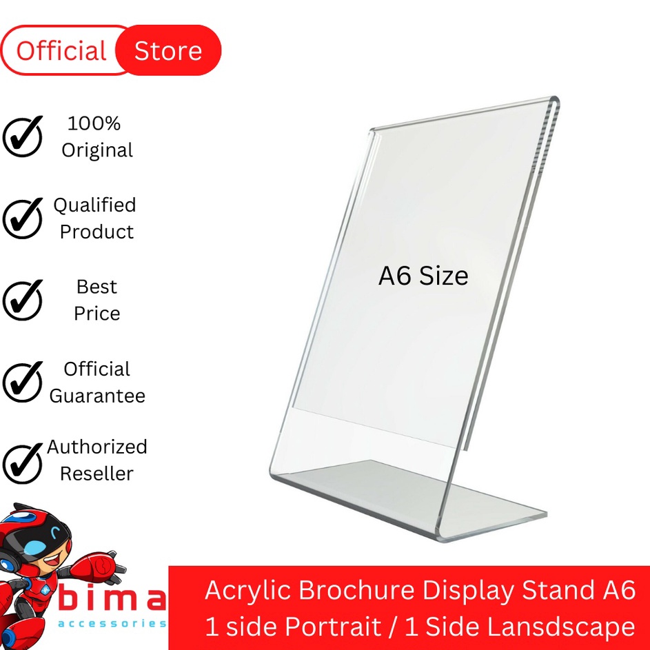 

Diskon Acrylic/Akrilik Brosur Stand A6 Series Terlaris