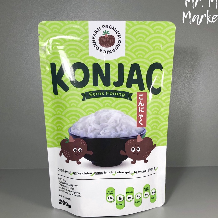 

HFVB9665 READY STOK Konjac Rice Beras Porang Shirataki 200gr Halal - Beras Diabet / Beras Diabetes BPOM