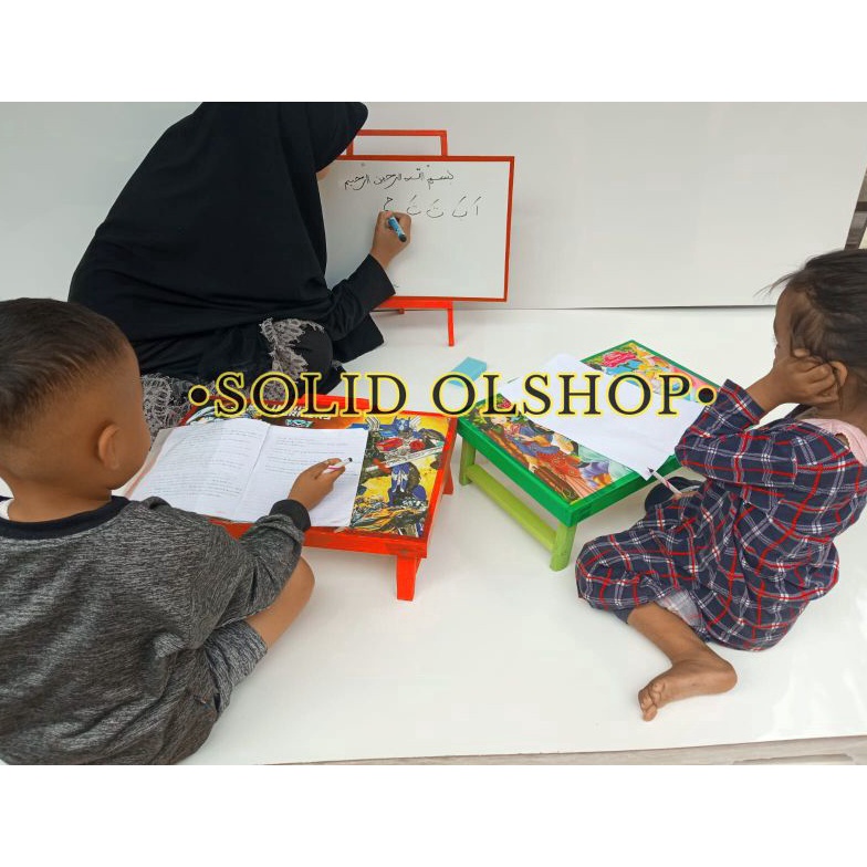 

PLN9F 1set alat tulis/terlaris papan tulis dan meja belajar/paket hemat papan tulis/papan tulis anak dan penyangga + meja lipat ✵COD