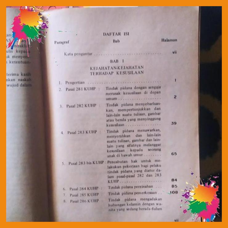 

buku ori delik - delik khusus drs p, a. f. lamintang sh. [nrb]