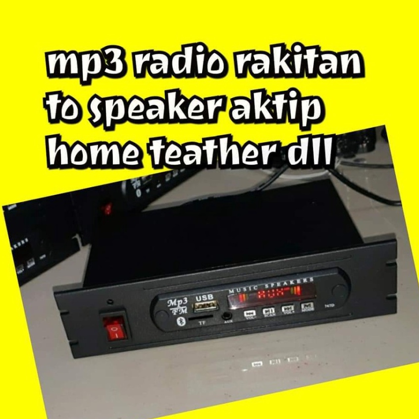 [ART.  D38X] Rakitan MP3 Player USB MMC FM Radio Bluetooth / MP3 Bluetooth Rakitan FM Radio Media Pl