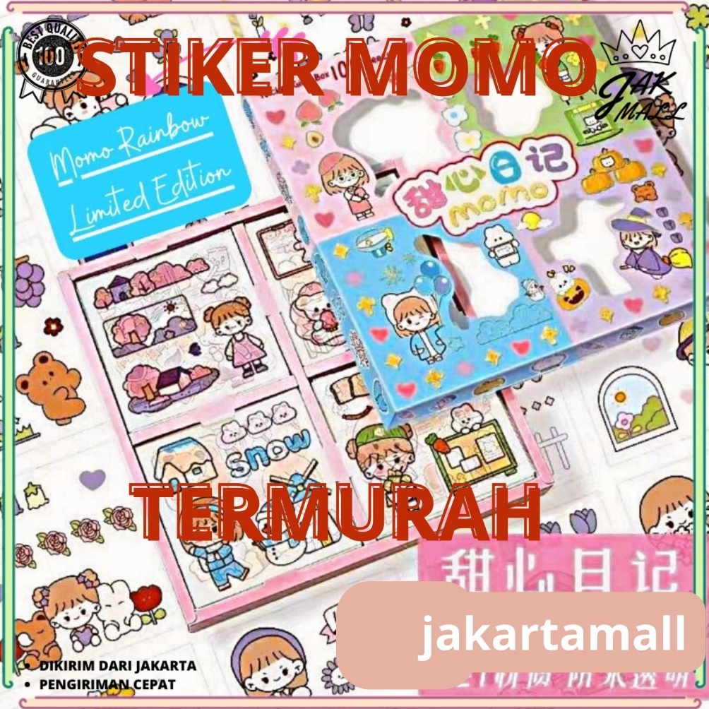 

8.8 FLASH SALE 100 Lembar Stiker Motif Kartun Korea Lucu Anti Air Dekorasi Handbook Scrapbook DIY JM