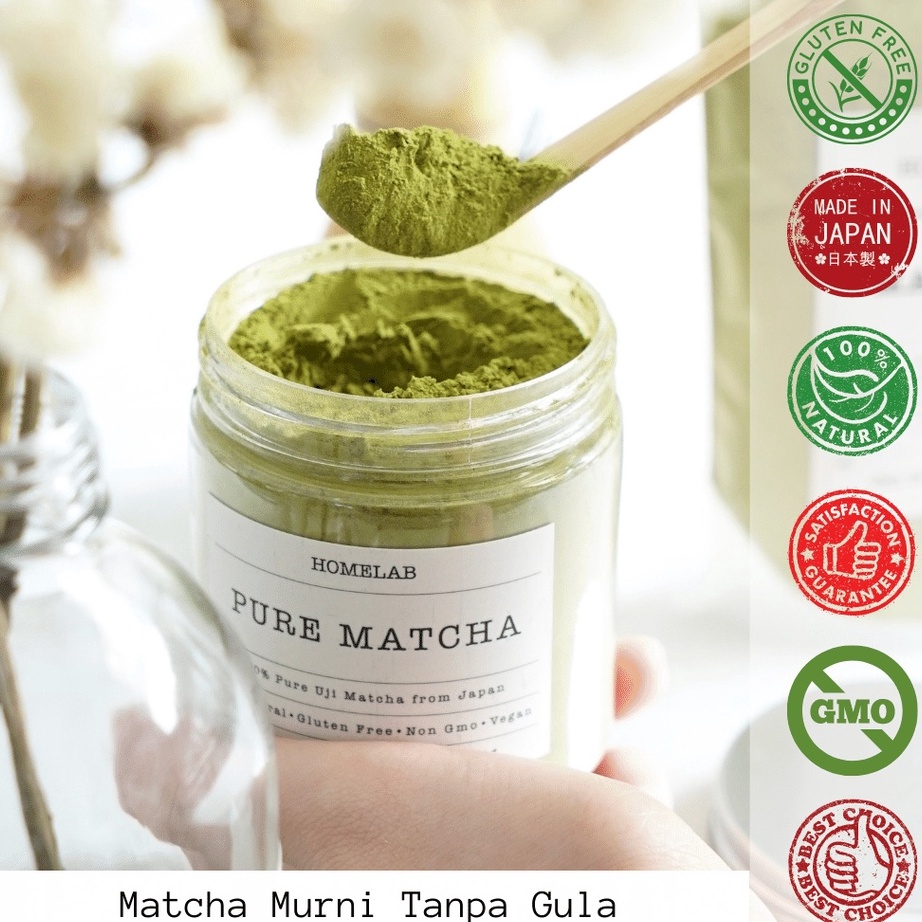 

TQKD2422 COD Homelab 100% Pure Uji Matcha Japan - Bubuk Matcha Premium Grade