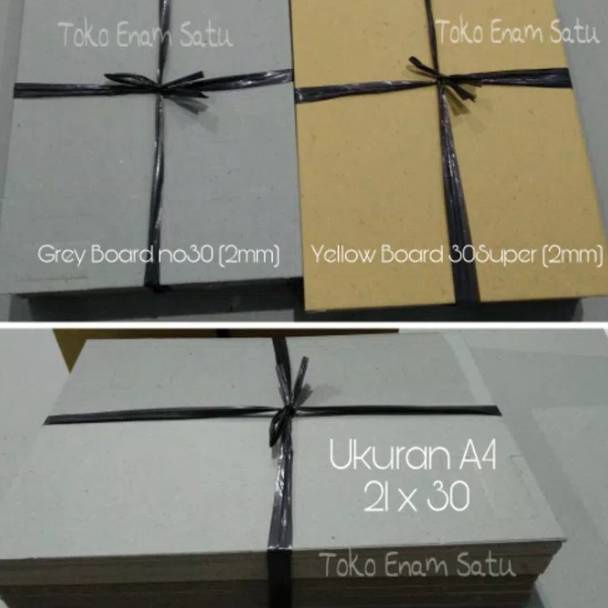 

62 10 lembar Karton Kuning / Yellow Board no 30 uk A4 (21x30cm) Terupdate