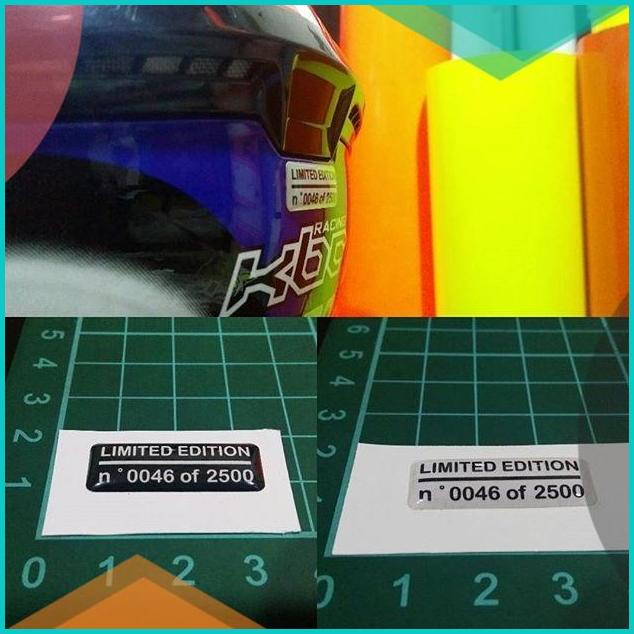 

Sticker timbul resin limited edition 20JVLZ3 tools n parts