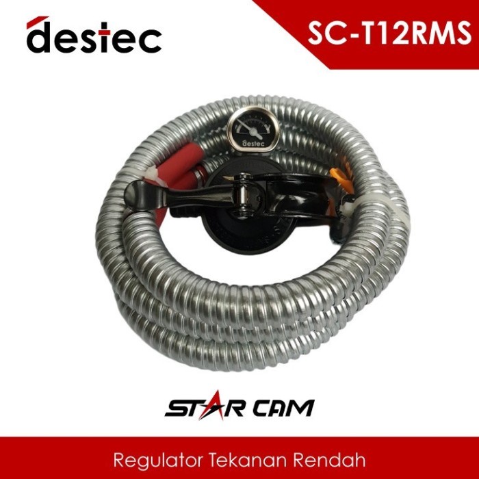Star Cam Destec SC-T12RMS Paket Regulator Gas Meter dan Selang Gas