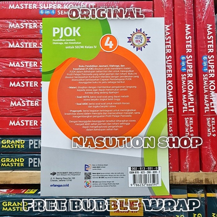 

NEW Buku PJOK Untuk Kelas 4 SD Erlangga Kurikulum Merdeka - Penjasorkes