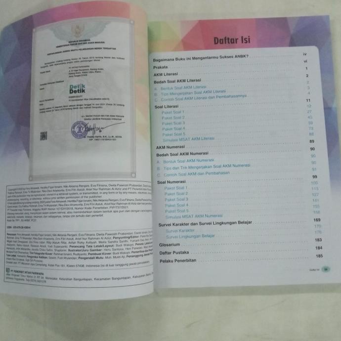 HOT SALE BUKU PELAJAR / BUKU LATIHAN SOAL ANBK KELAS 5 SD / MI : DETIK DETIK TERBARU
