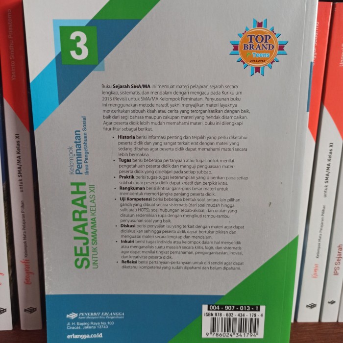 FLASH SALE SEJARAH PEMINATAN KELAS 3 12 XII SMA ERLANGGA KURIKULUM 2013 TERLARIS