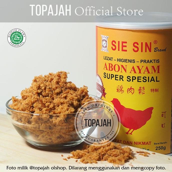 

Abon ayam super spesial SIE SIN 250grm HALAL