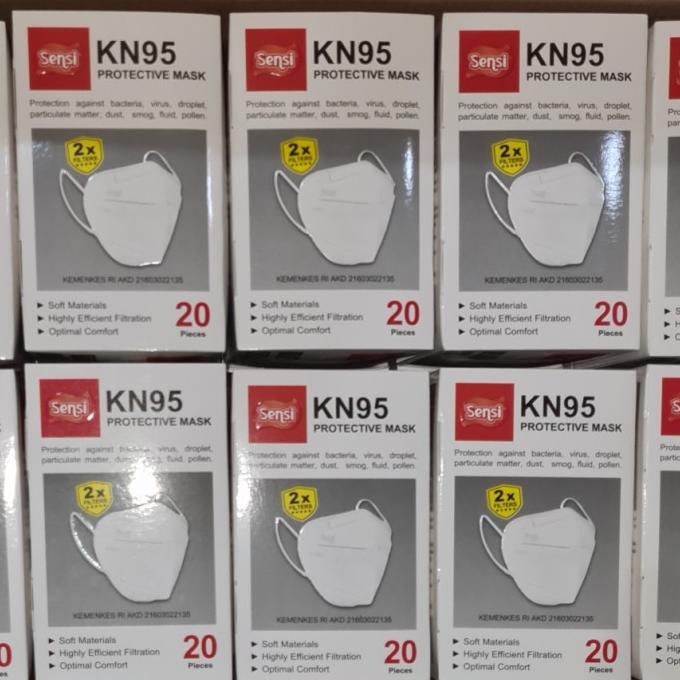 MASKER SENSI KN95 Protective Mask 5ply 20pcs|box