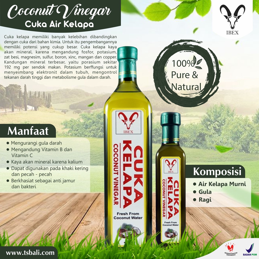 

TSb CUKA KELAPA / Coconut Vinegar 750ml - HALAL BPOM