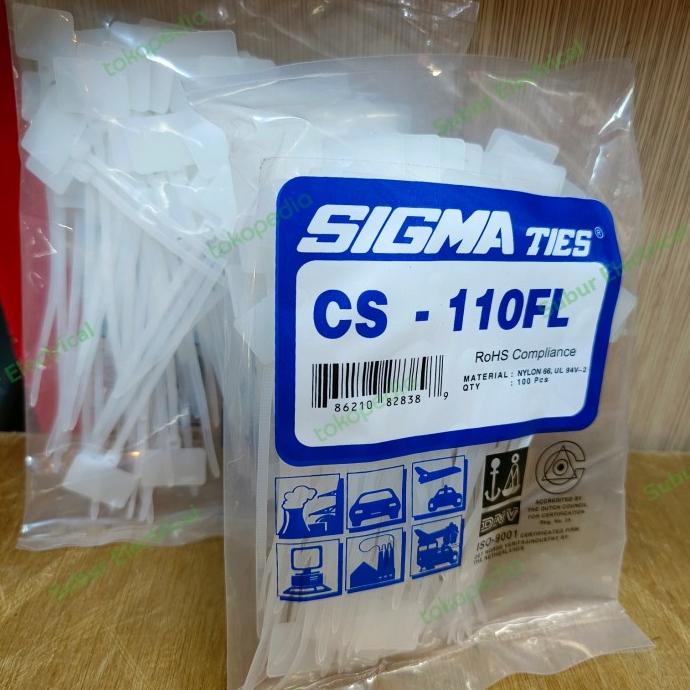 

Baru !!! Label Kabel Ties Sigma Cs 110 Fl