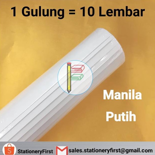 

[ART. R53H] Kertas Karton Manila BC Putih Hitam Pink Merah Kuning Hijau Biru Doff per Roll 10 Lembar Serbaguna