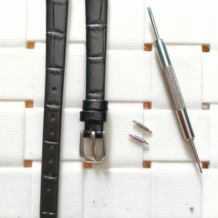 Strap Tali Jam Tangan Ukuran 10mm Tali Kulit Jam Tangan Wanita